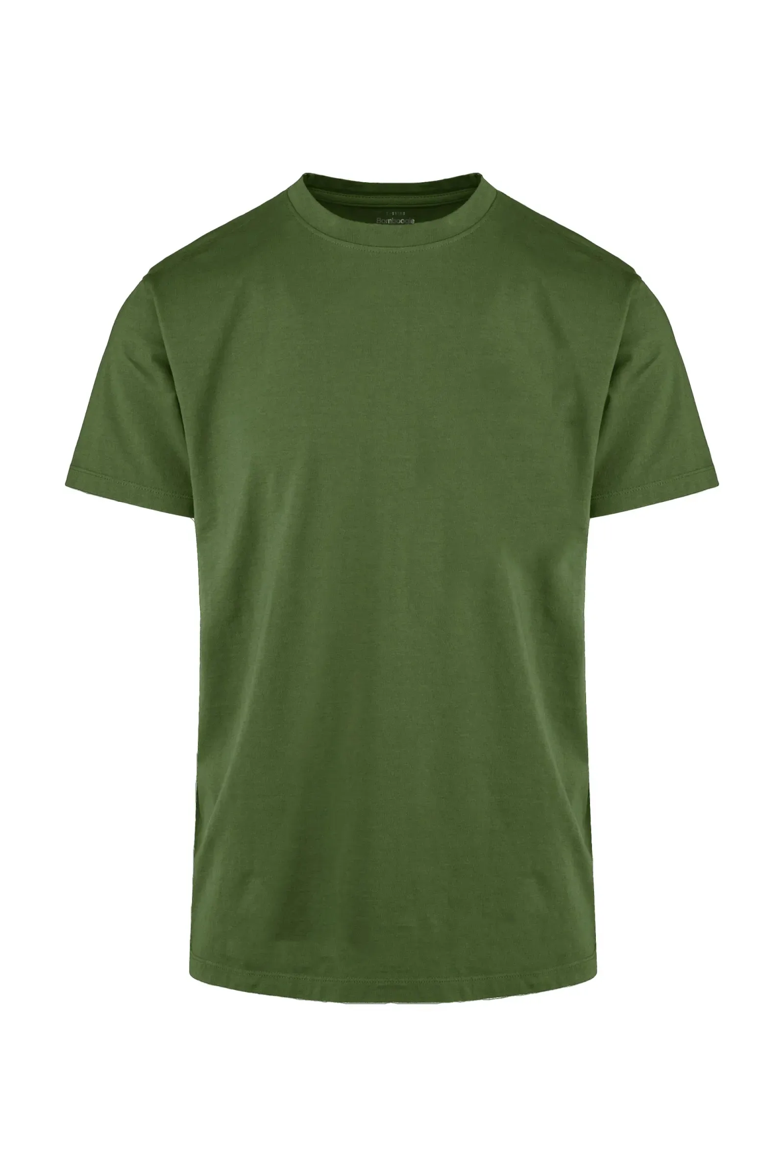 Bomboogie Men's crew-neck t-shirt in slub cotton TM7903TJSSG 359 martini olive