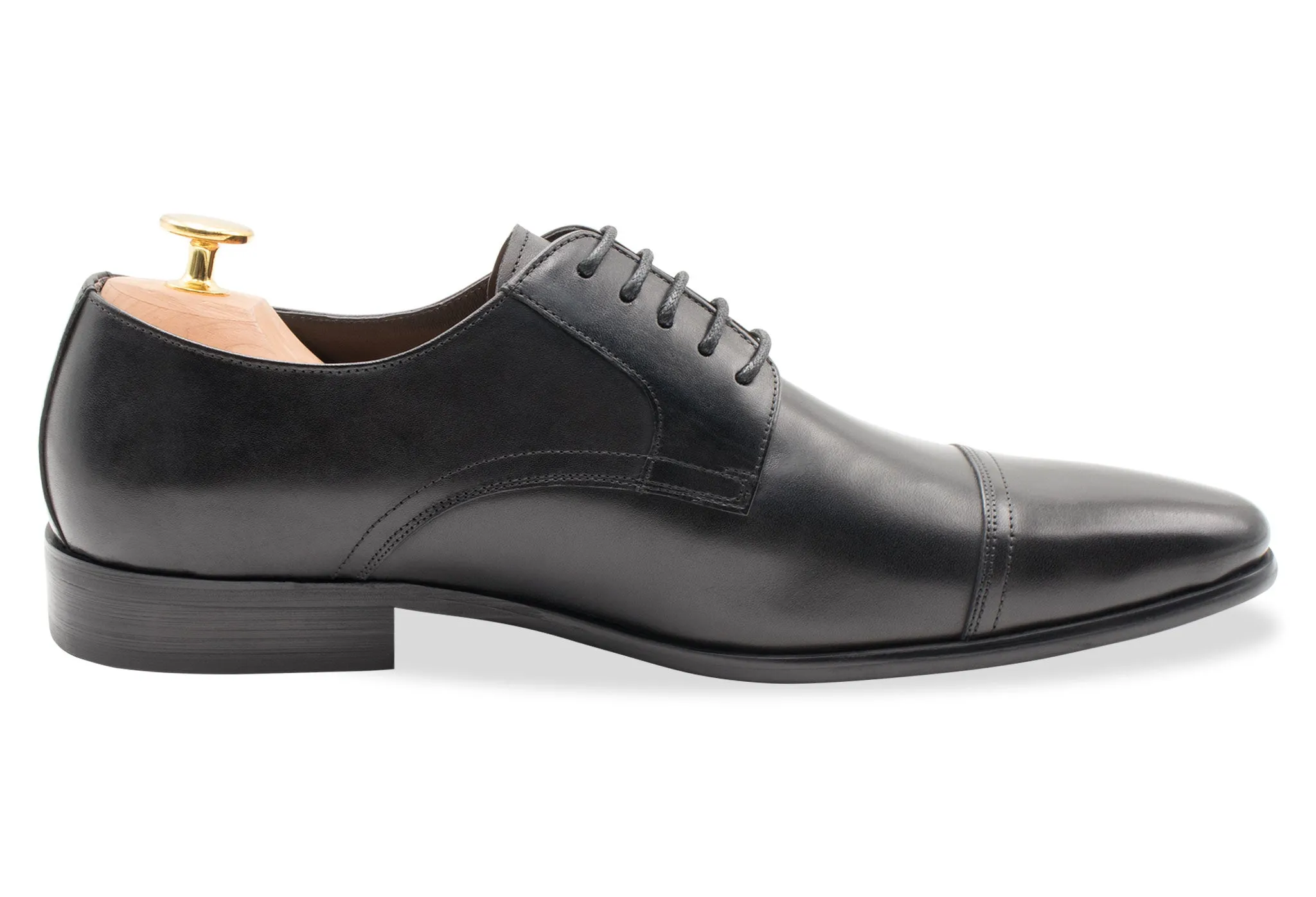 Caleta Blake Stitch Black Derby