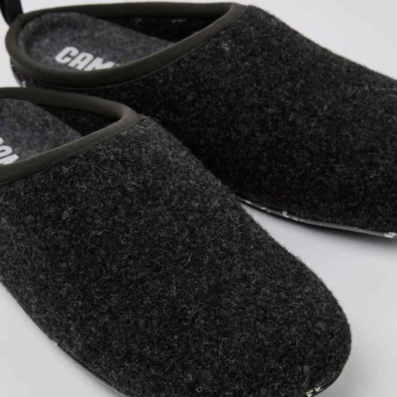 Camper Wabi Tweed Grey Mens Slippers