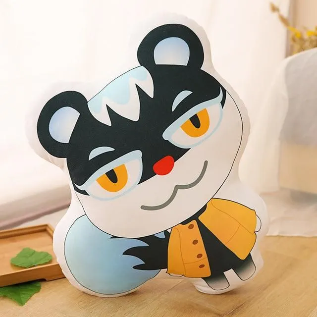 Cartoon Crossing Toys Plush Pillow Animal Crossing Cosplay Kawaii Soft Raccoon Blinder Cute Raccoon For Children Kids Toys Gift