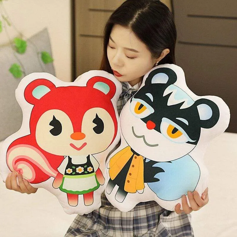 Cartoon Crossing Toys Plush Pillow Animal Crossing Cosplay Kawaii Soft Raccoon Blinder Cute Raccoon For Children Kids Toys Gift