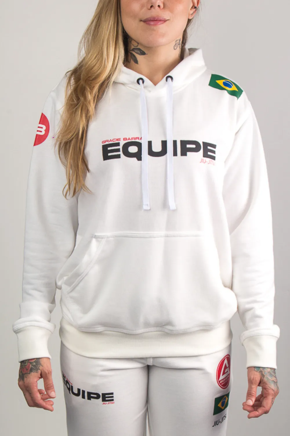 Casaco de moletom c/ capuz Equipe - Off White