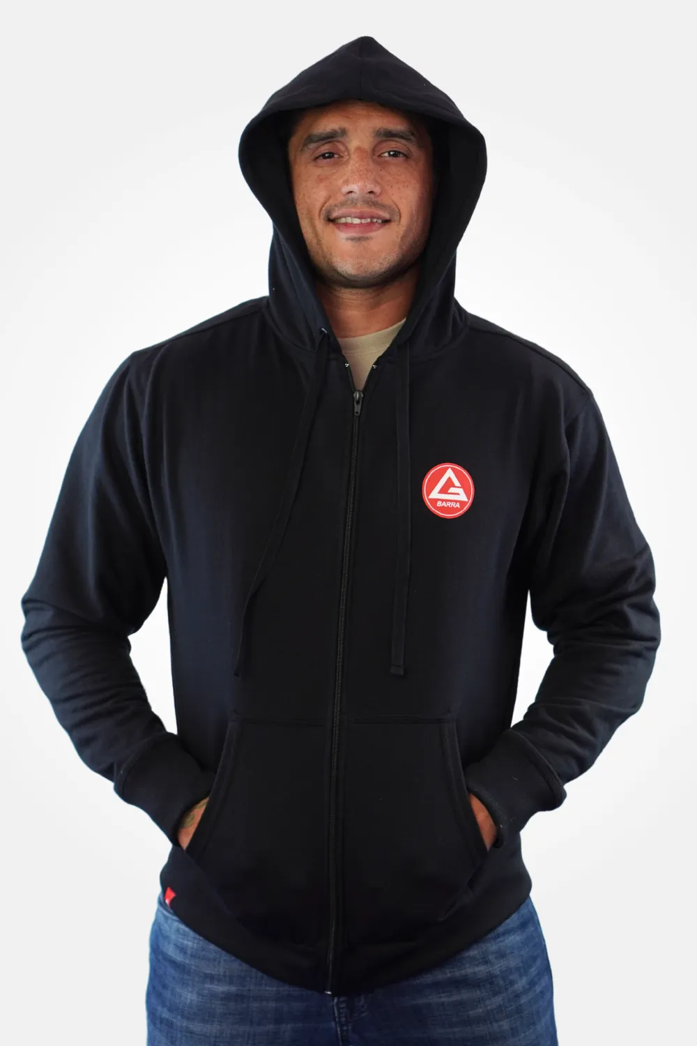 Casaco de Moletom Red Shield BJJ V2 - Preto