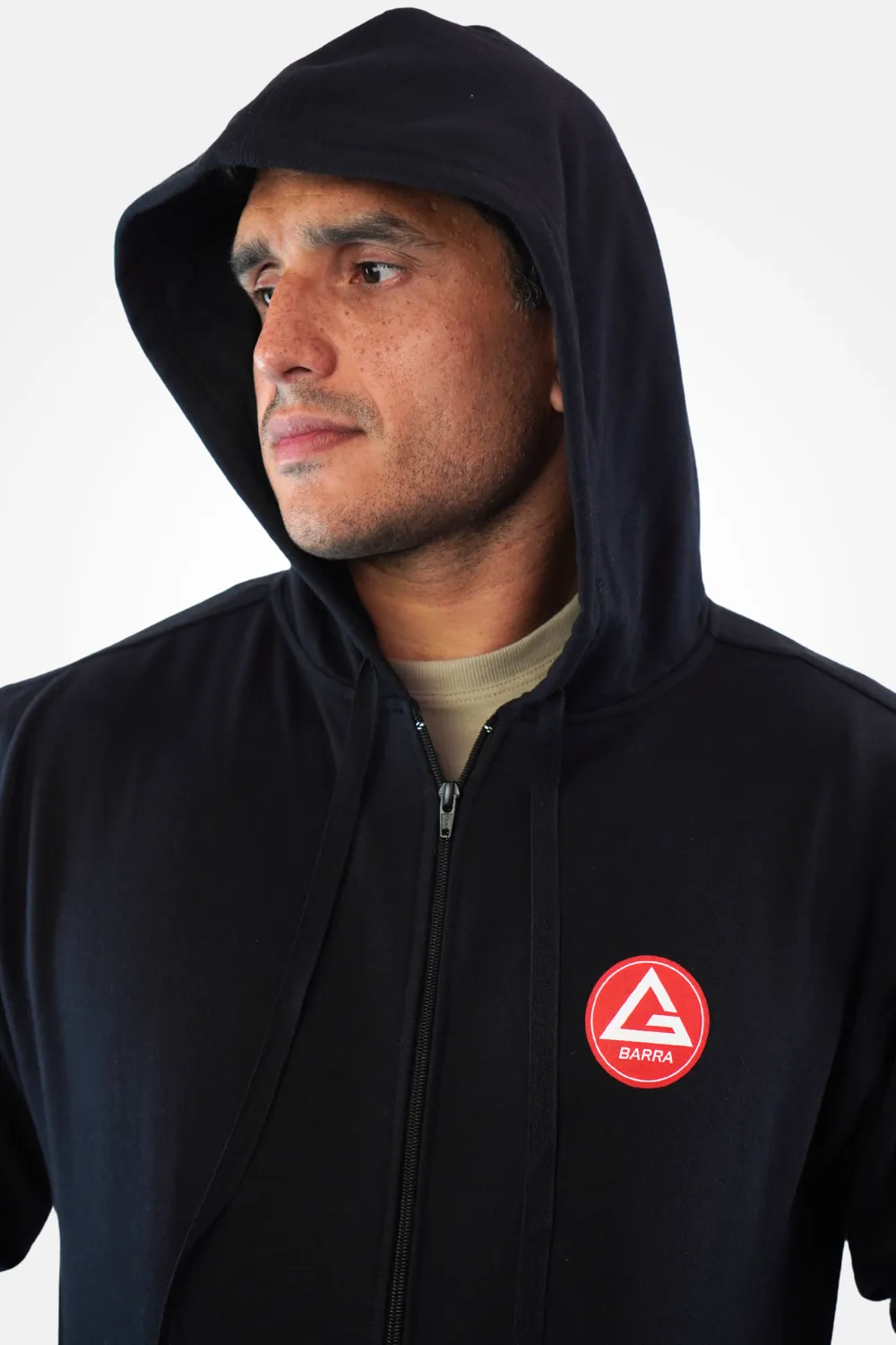 Casaco de Moletom Red Shield BJJ V2 - Preto