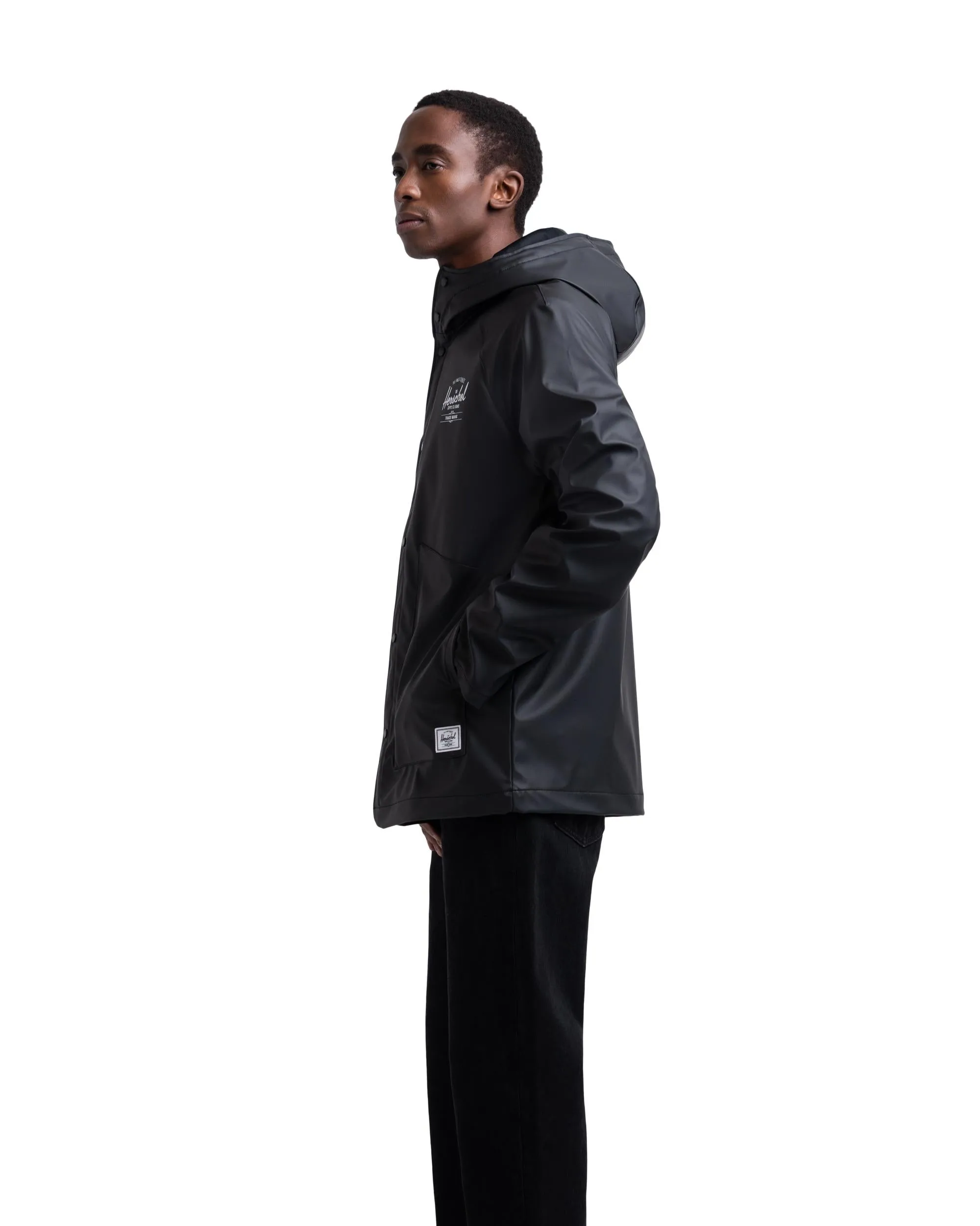 Casaco Herschel Homem Rainwear Classic Black/White Classic Logo 2