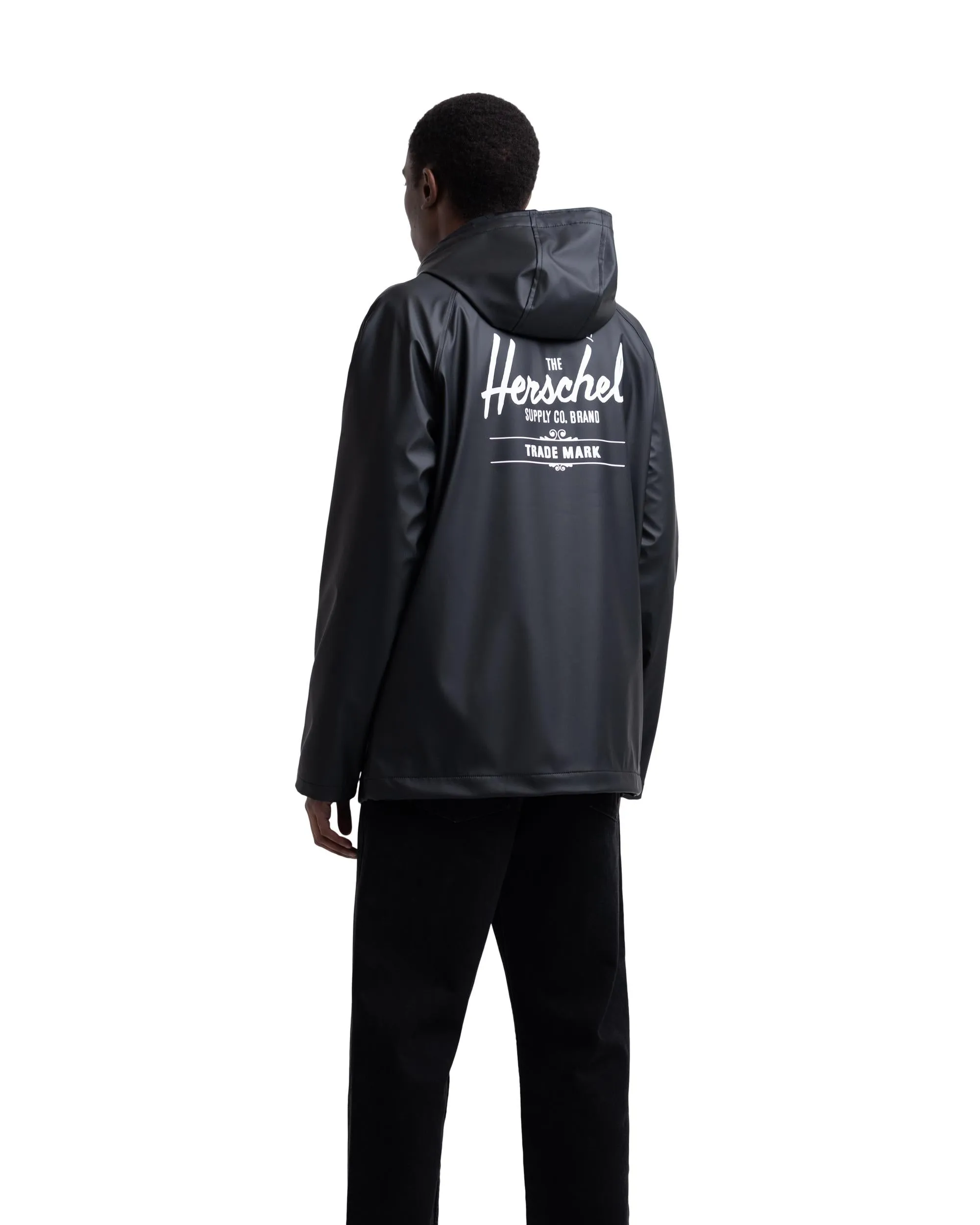 Casaco Herschel Homem Rainwear Classic Black/White Classic Logo 2