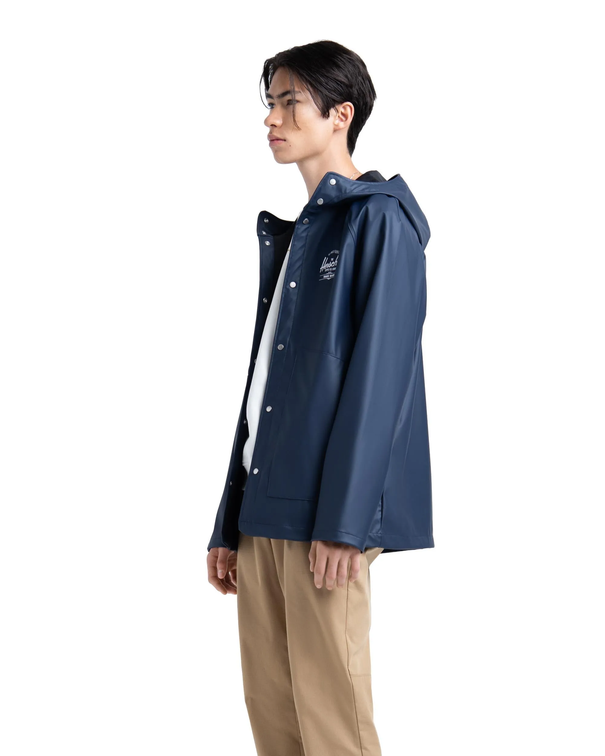 Casaco Herschel Homem Rainwear Peacoat/White Classic Logo 2