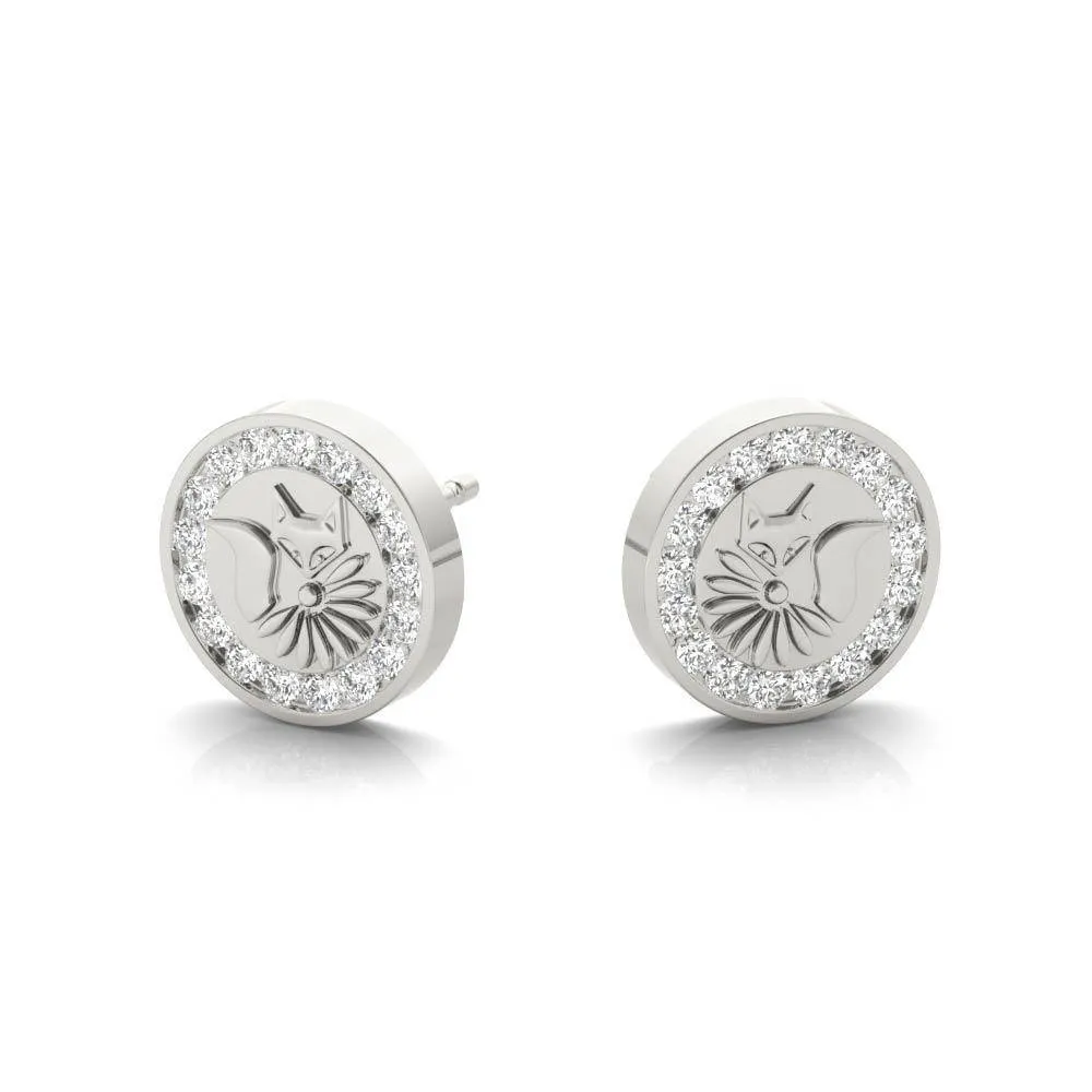 Cierra Clever Fox Coin Earrings