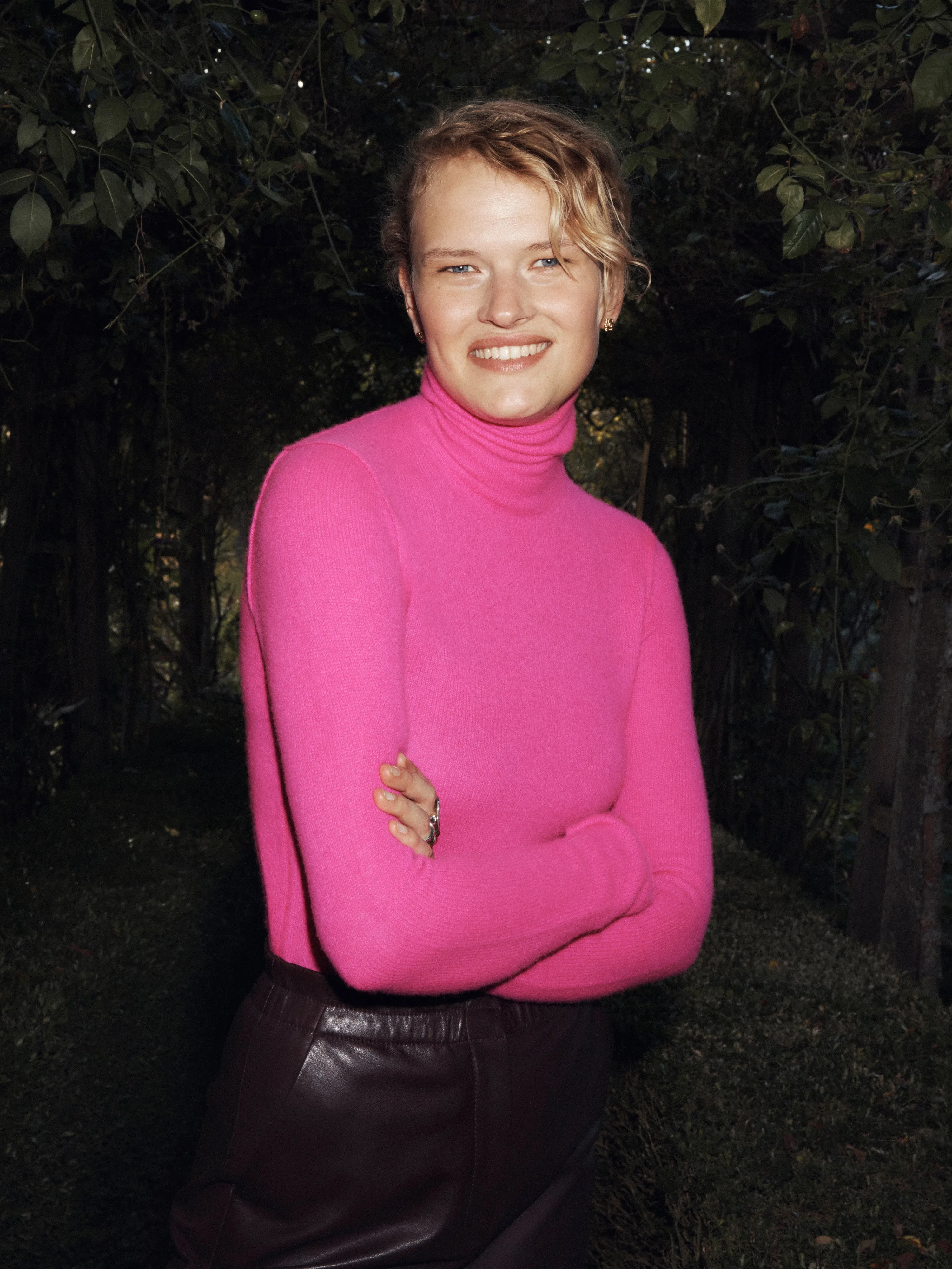 Cloud Cashmere Roll Neck | Pink