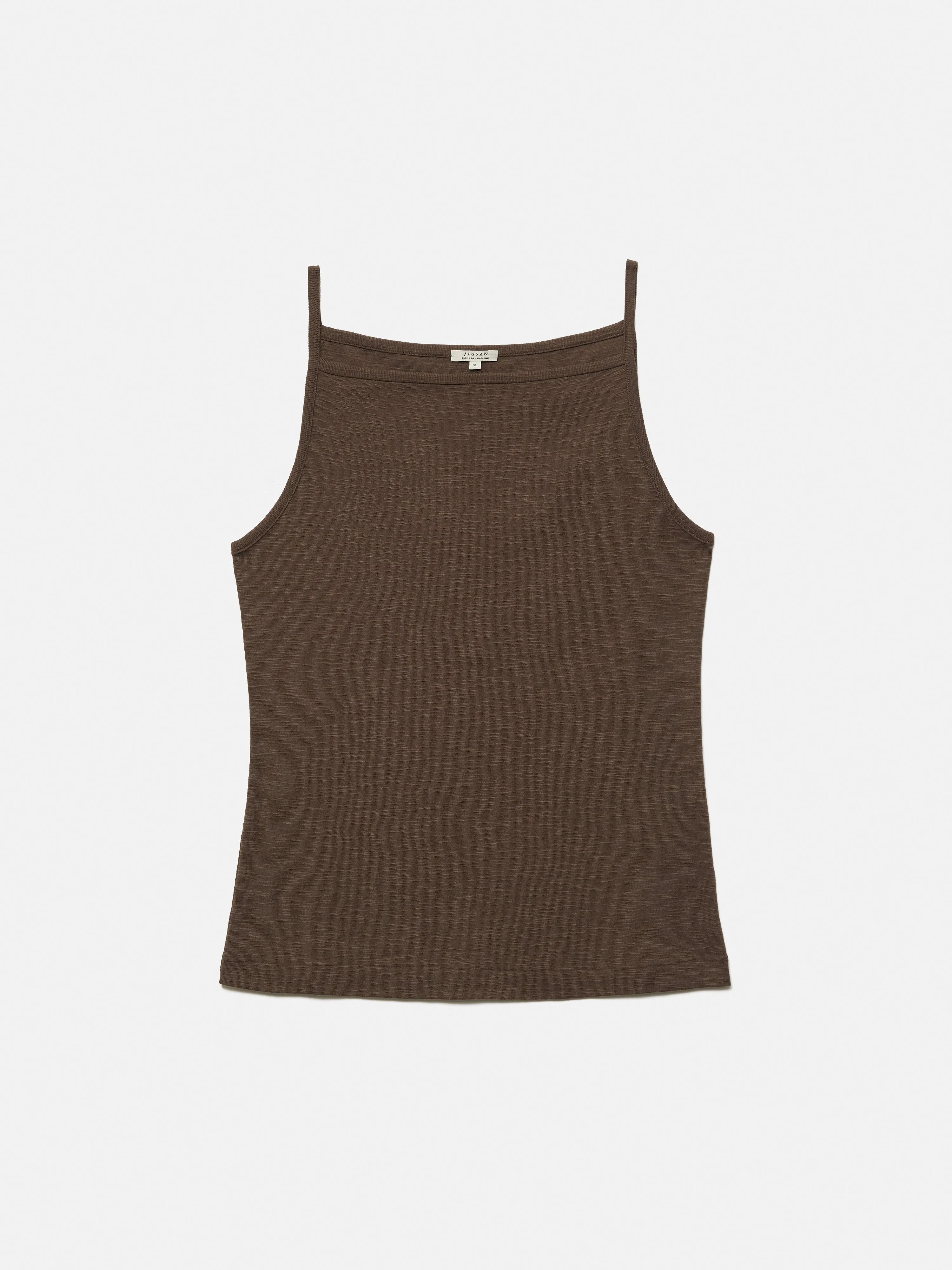 Cotton Luxe Tank | Brown