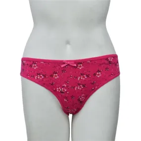 Cotton String Thong Sexy String Floral Print Stretchable Cotton Thong Panty For Women