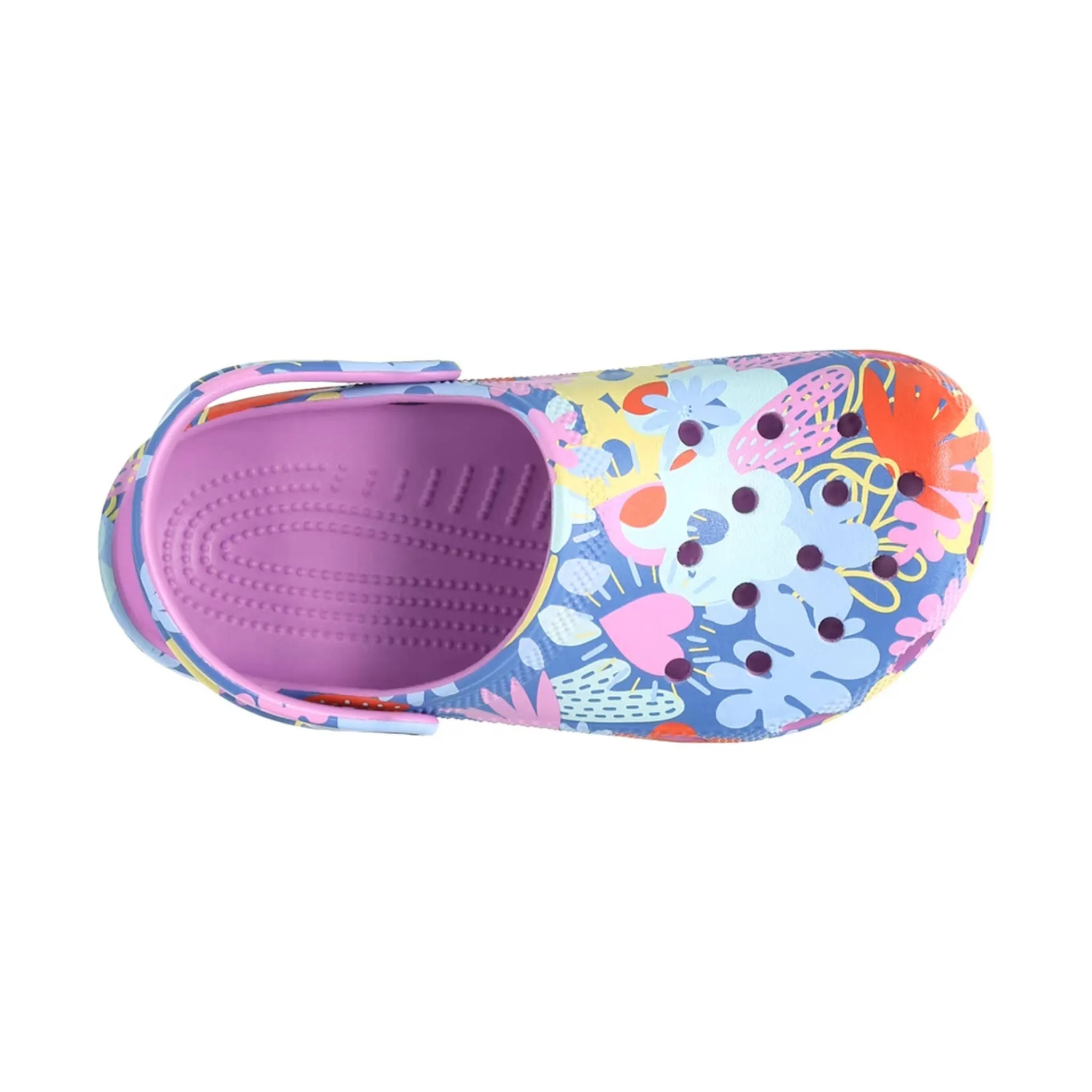 Crocs Kids' Classic Printed Floral Clog - Bubble