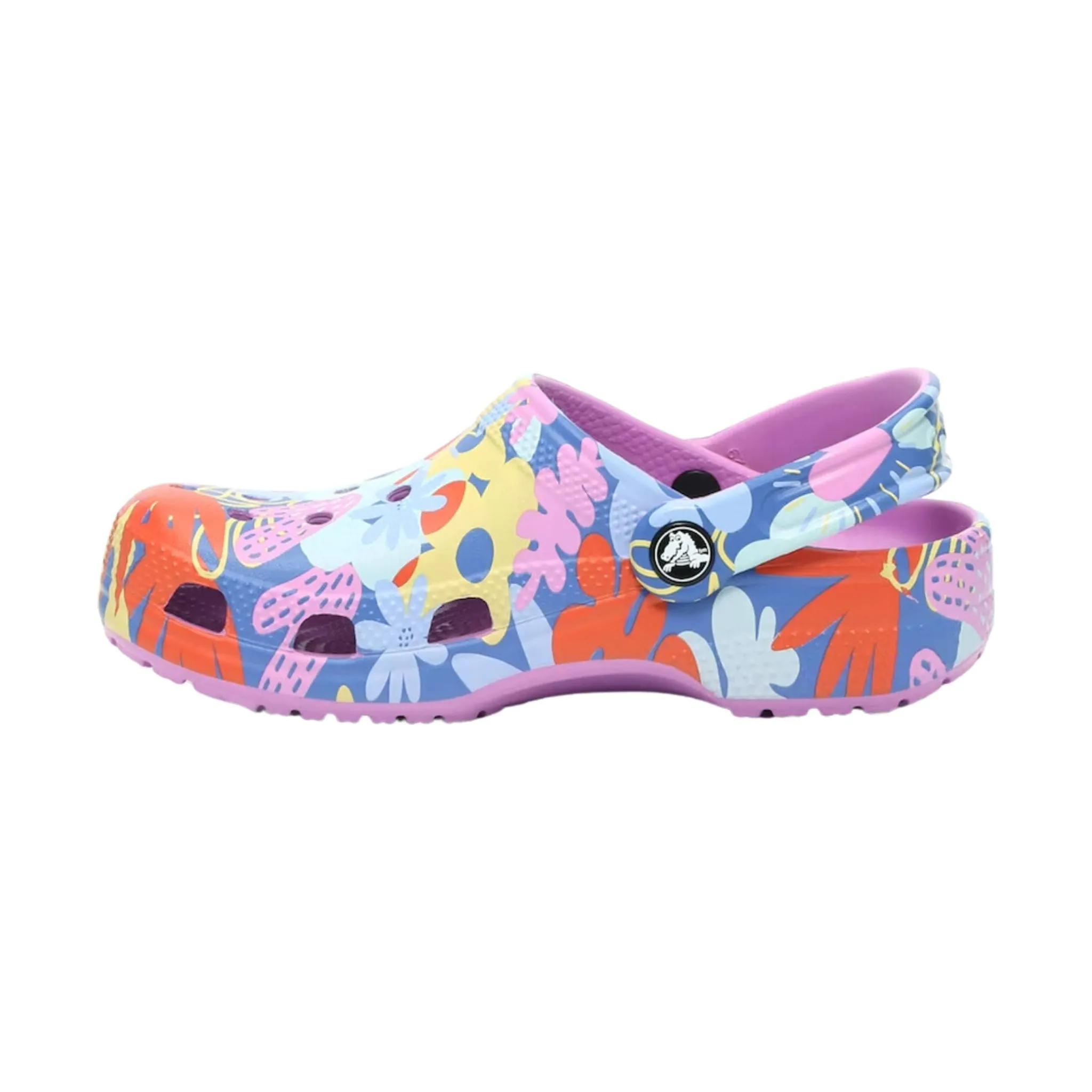 Crocs Kids' Classic Printed Floral Clog - Bubble