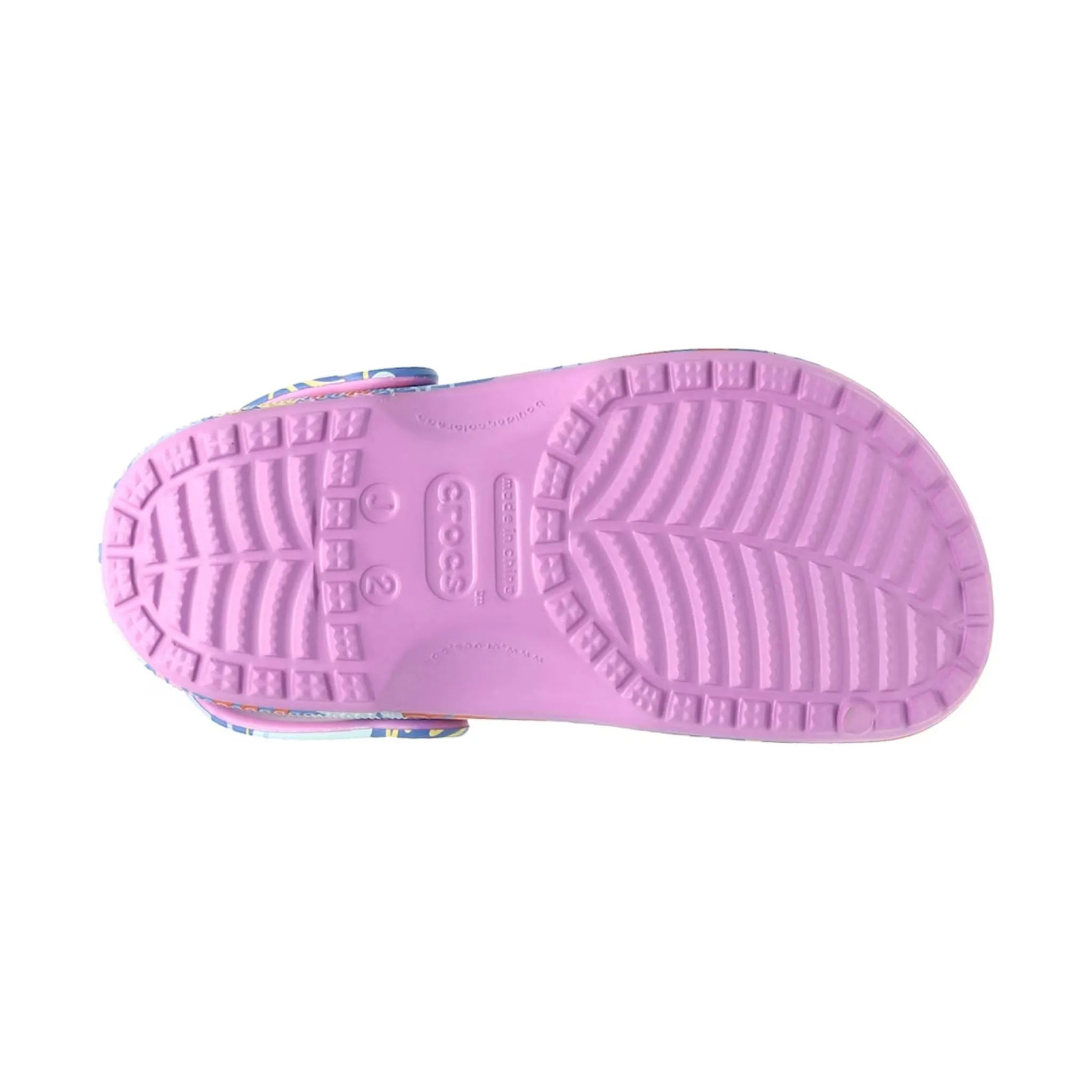 Crocs Kids' Classic Printed Floral Clog - Bubble