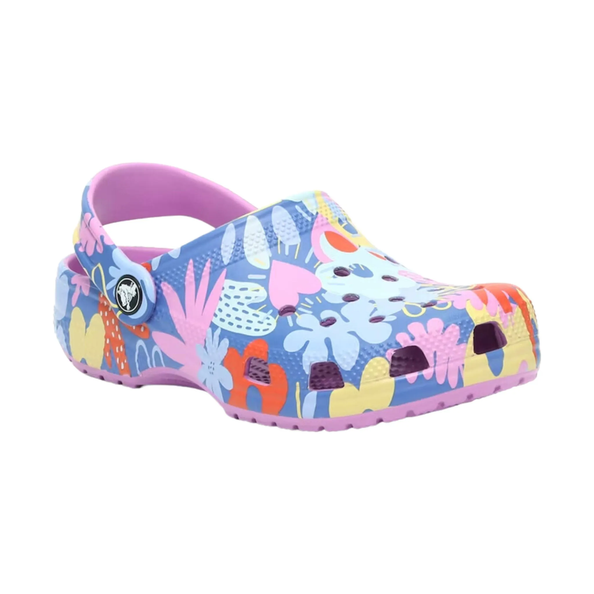 Crocs Kids' Classic Printed Floral Clog - Bubble