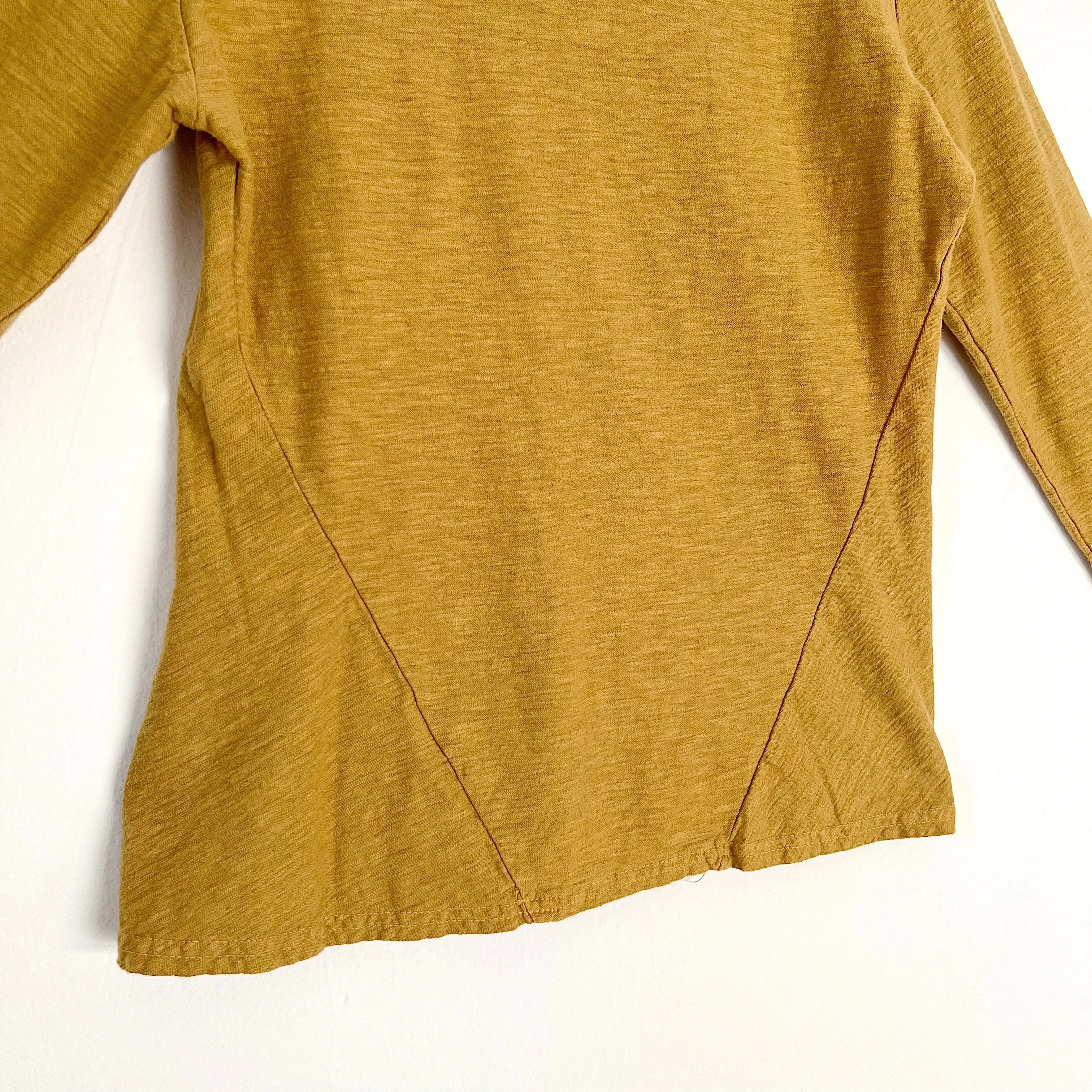 Cut Loose | Long Sleeve Linen Jersey Bias Top in Urchin