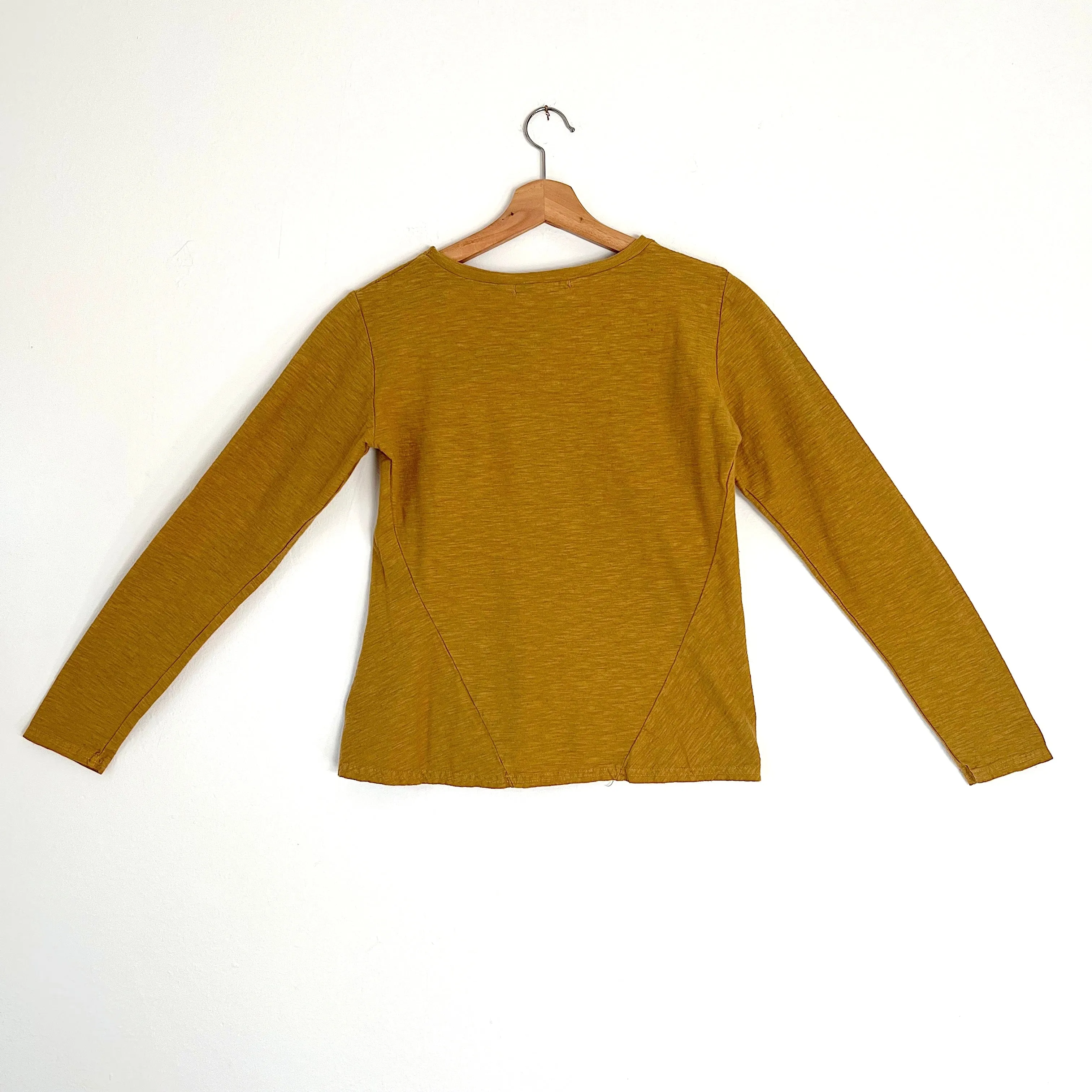 Cut Loose | Long Sleeve Linen Jersey Bias Top in Urchin