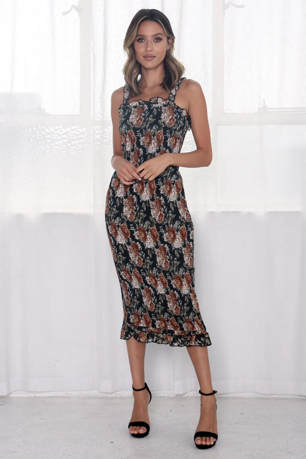 Dakota Dress - Black Floral