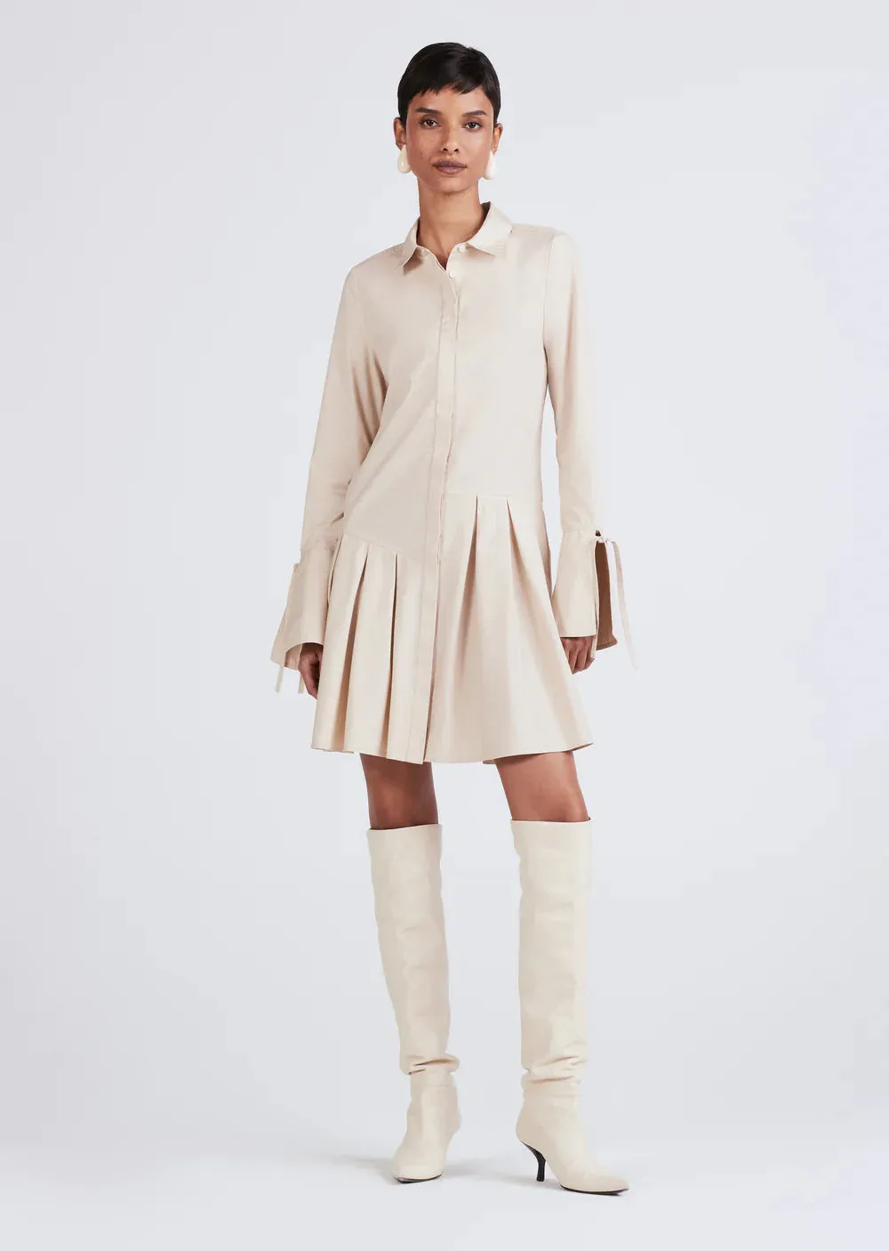 Derek Lam 10 Crosby Andrea Long Sleeve Mini Shirtdress