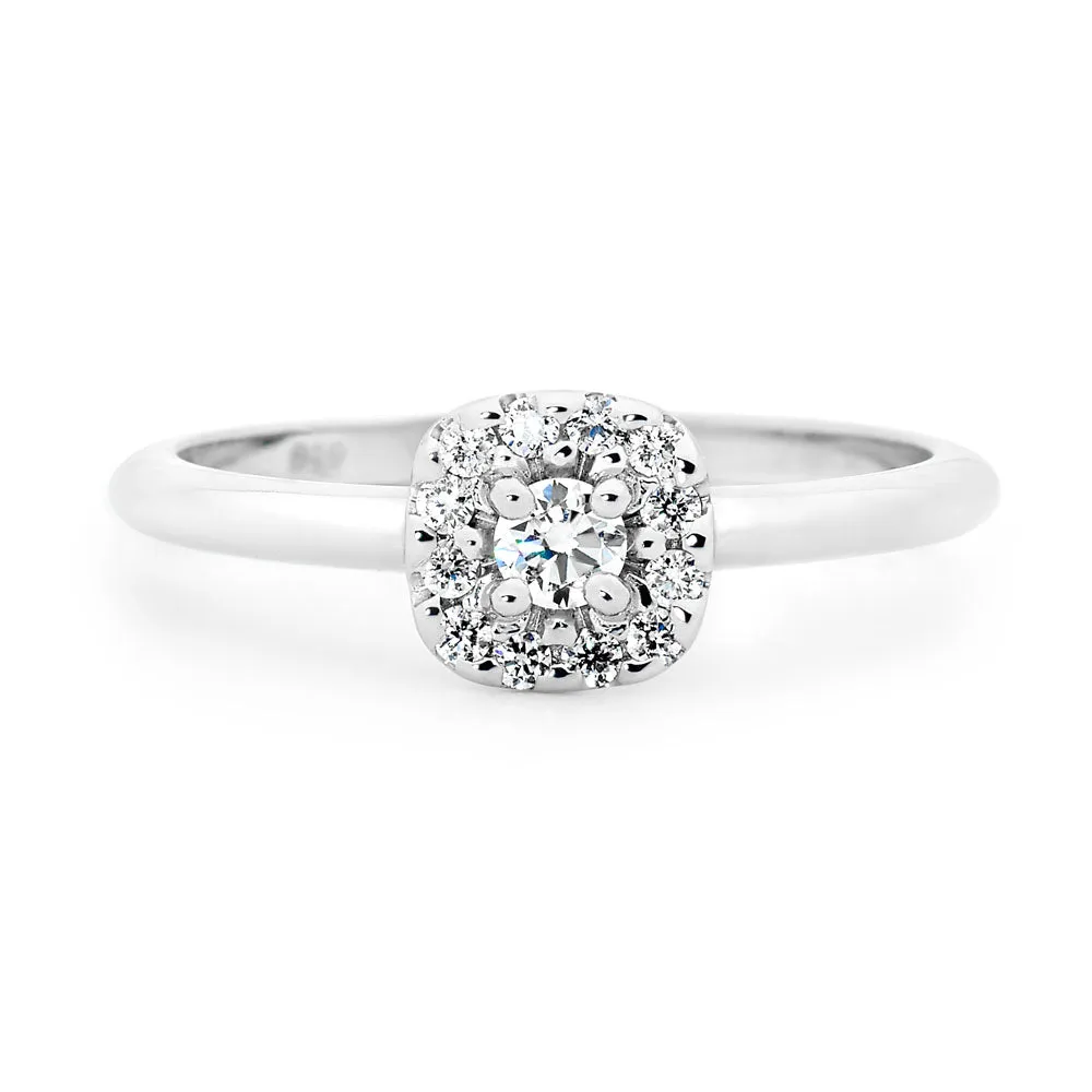 Diamond Cluster Dress Ring