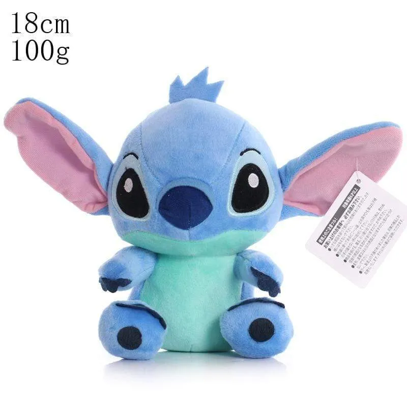 Disney Anime 20CM Plush Toy Kawaii Lilo & Stitch Plush Toy Soft Doll Stuffed Animals Couple Stitch Angel Boy Girl Gift