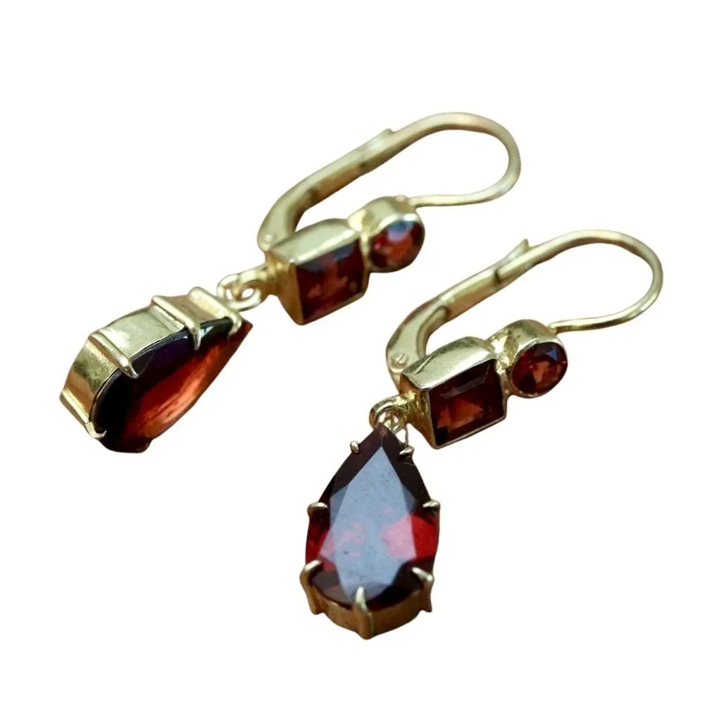 Duchess Of Kent Garnet Earrings