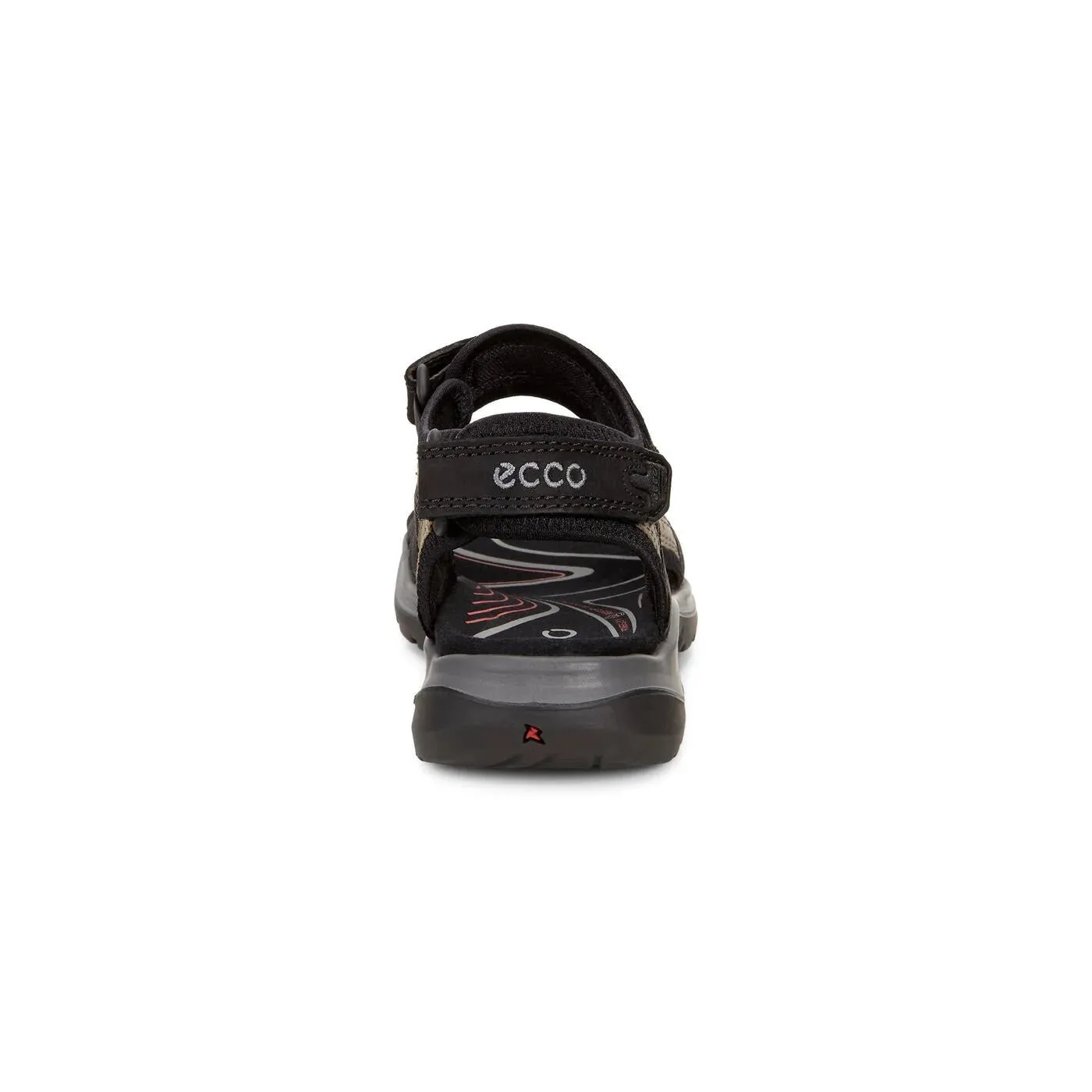 Ecco Women's Yucatan Sandal - Black/Mole/Black