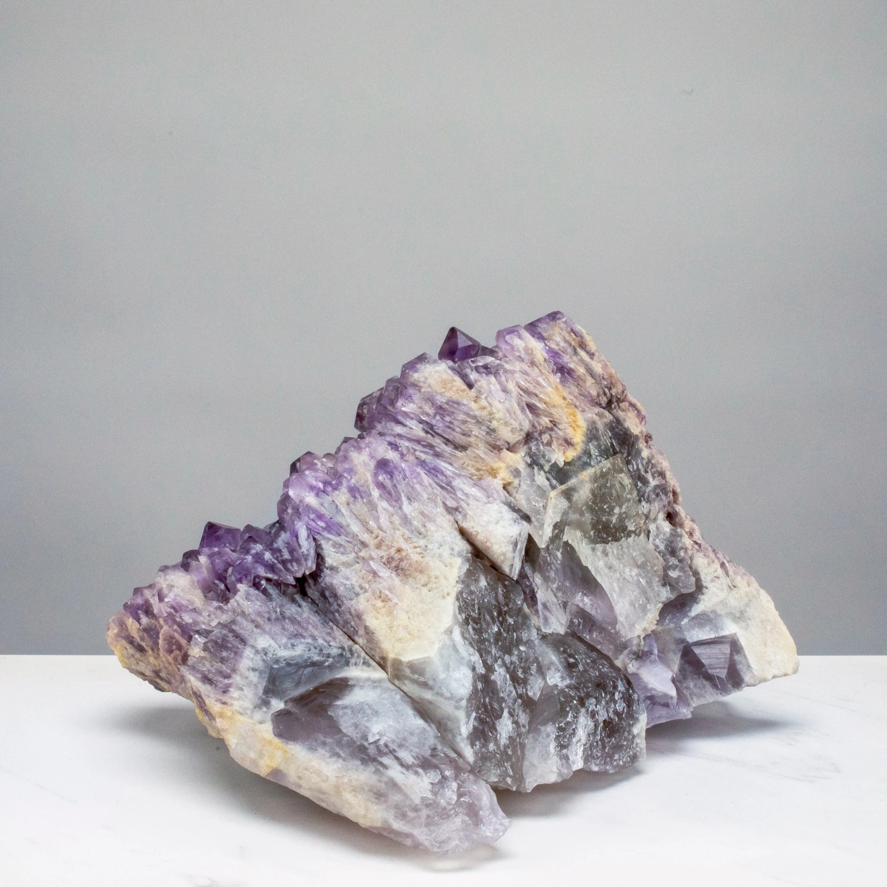 Elestial Amethyst Cluster Point from Brazil - 17lbs / 10