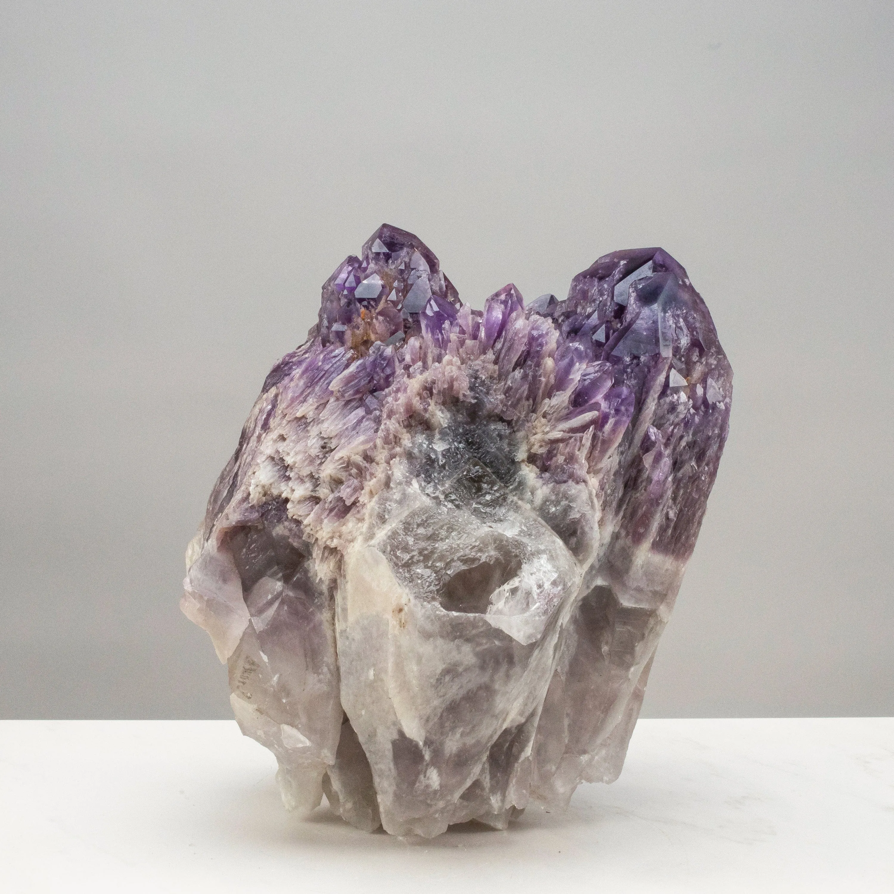 Elestial Amethyst Cluster Point from Brazil - 26lbs / 11