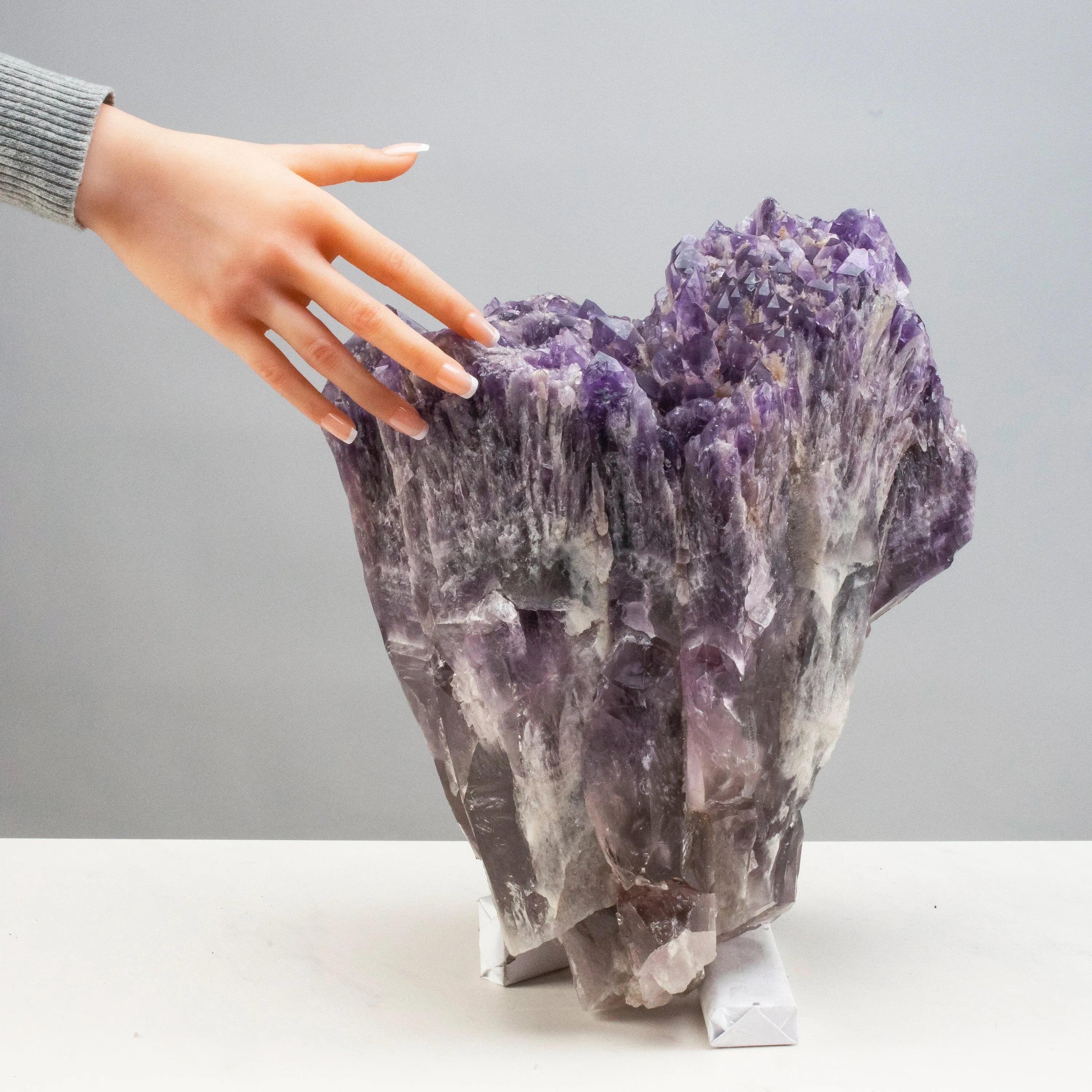 Elestial Amethyst Cluster Point from Brazil - 43lbs / 14