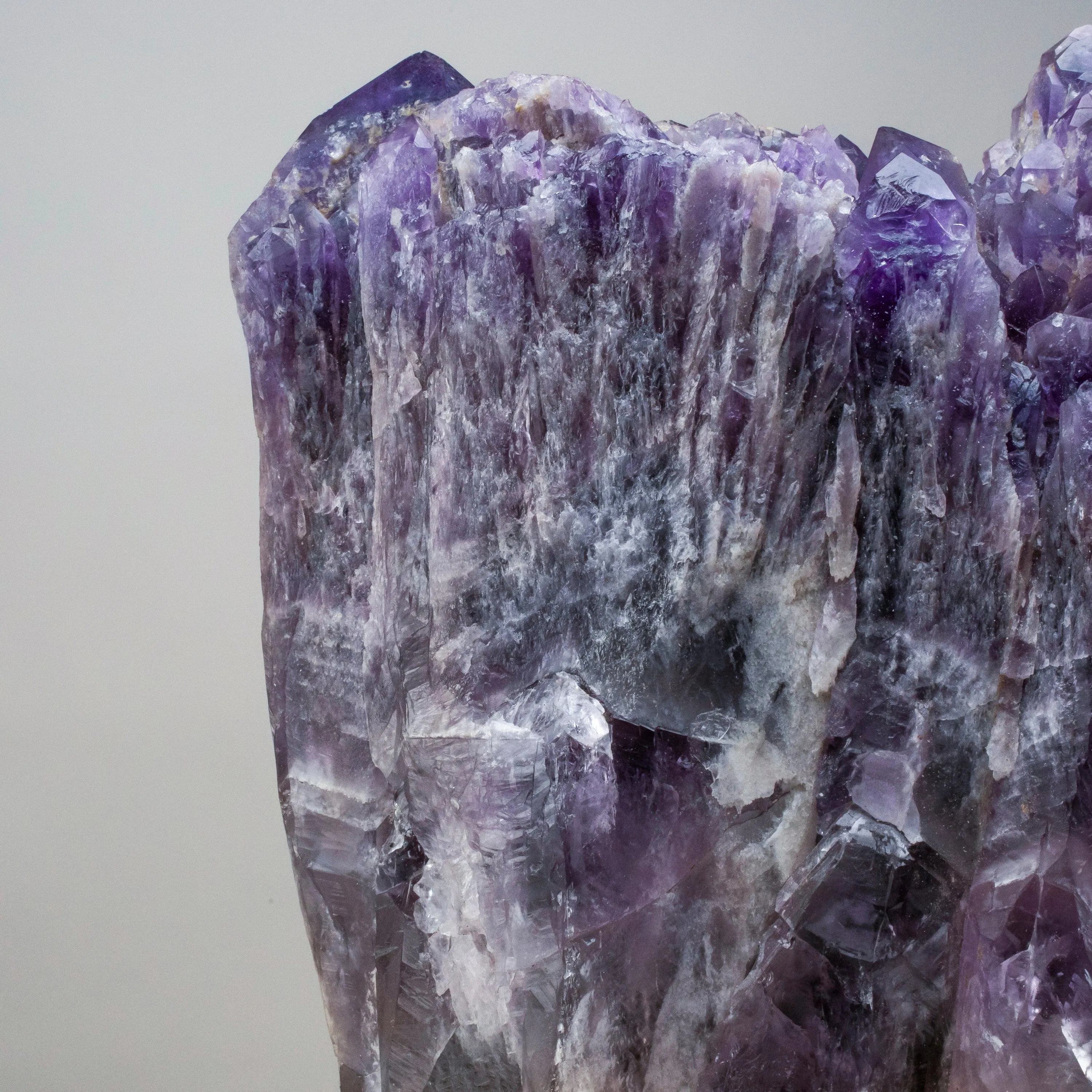 Elestial Amethyst Cluster Point from Brazil - 43lbs / 14