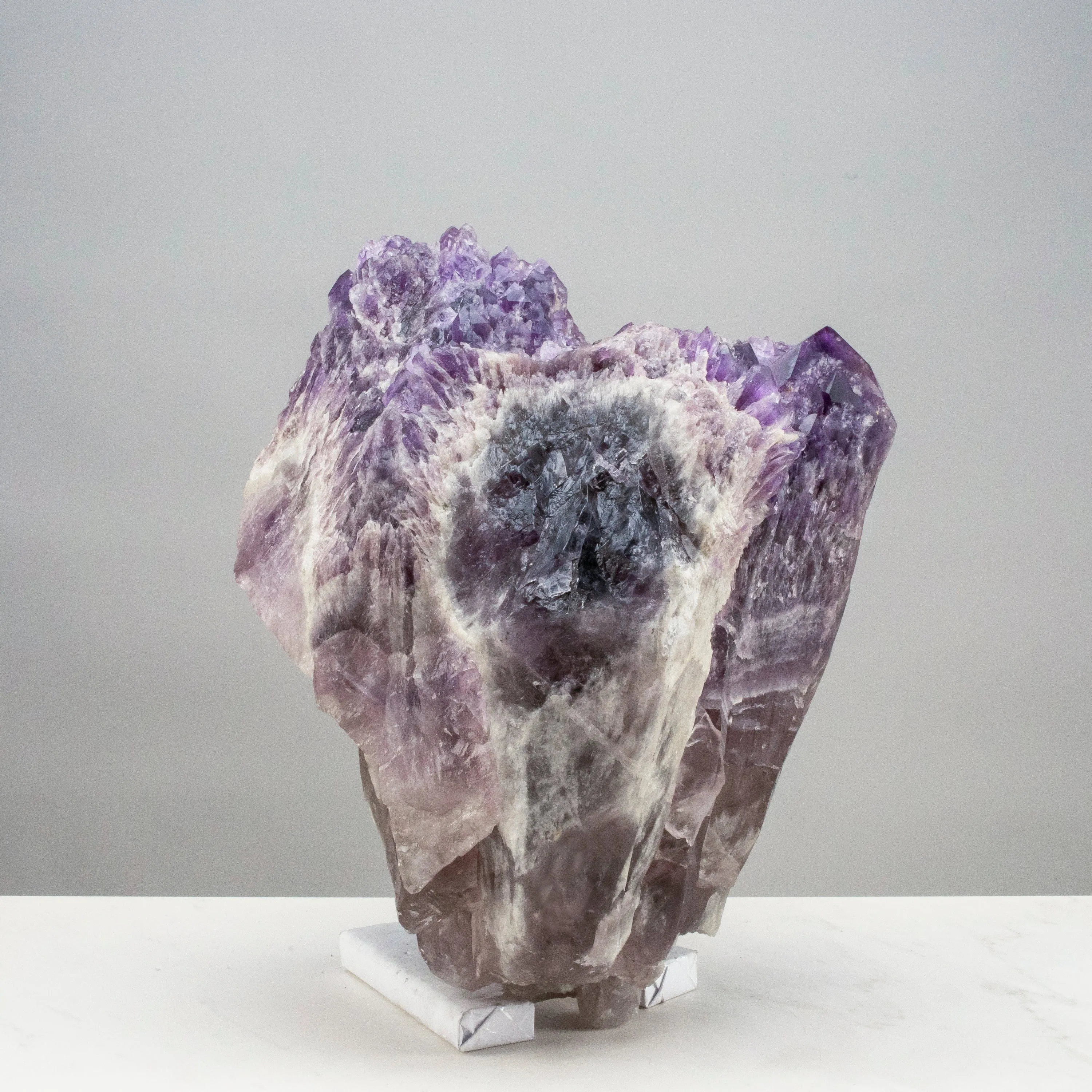 Elestial Amethyst Cluster Point from Brazil - 43lbs / 14