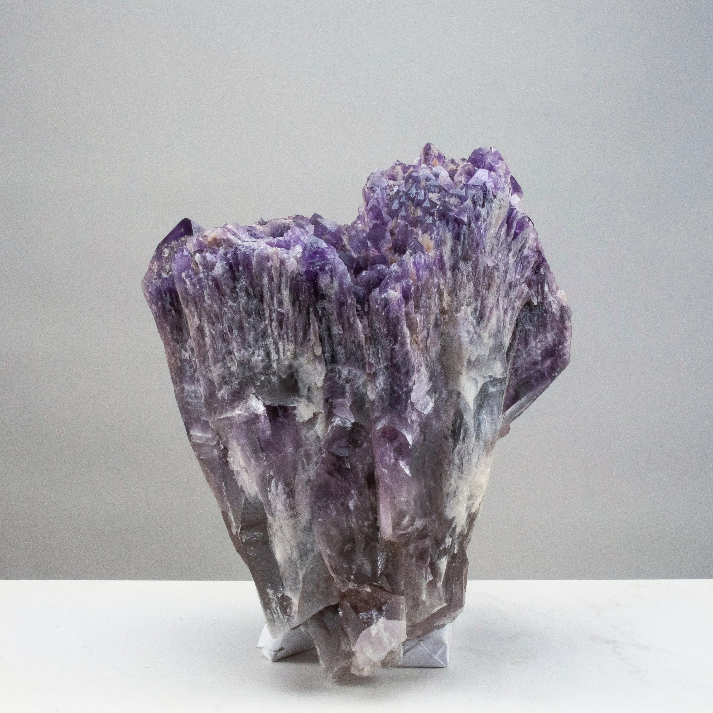 Elestial Amethyst Cluster Point from Brazil - 43lbs / 14