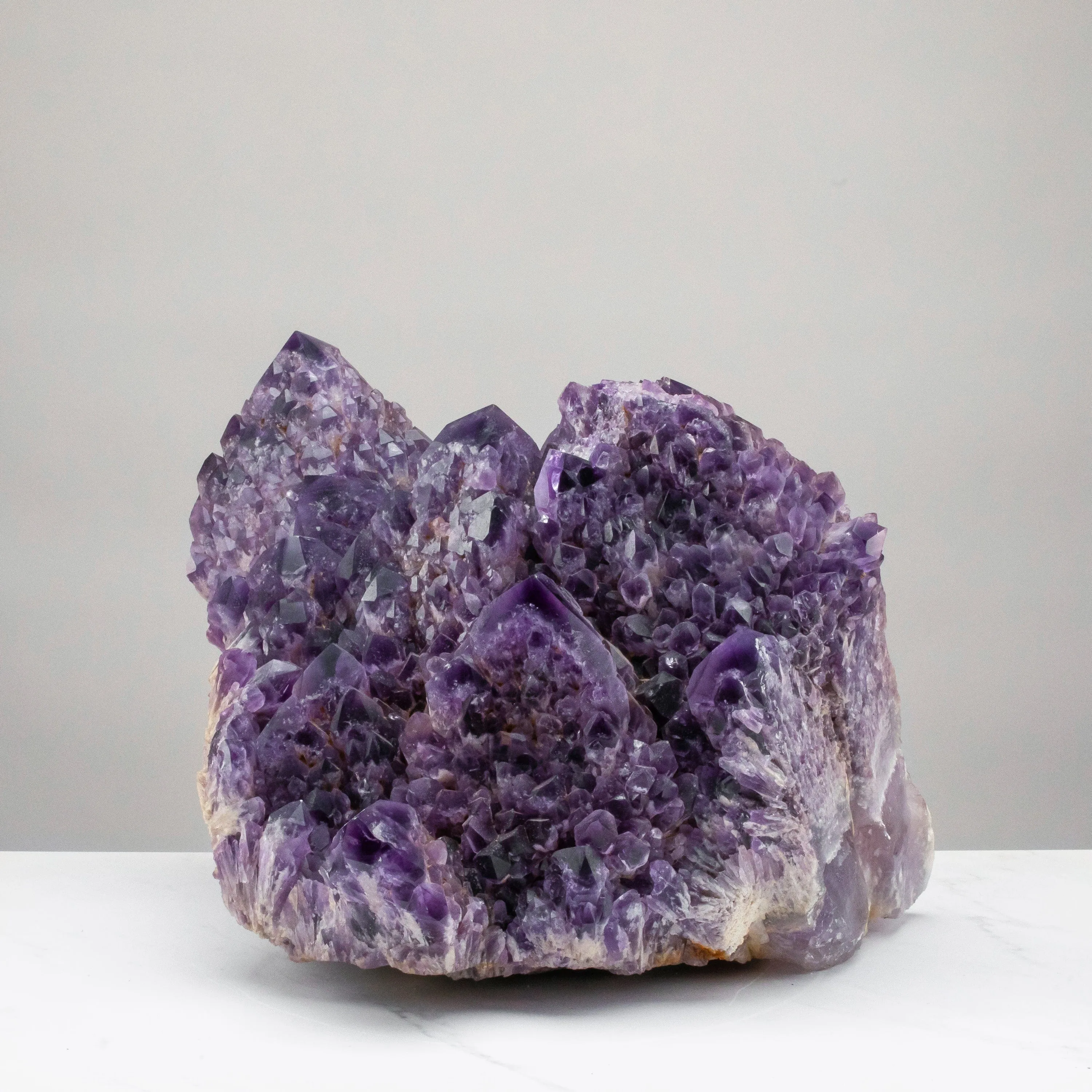 Elestial Amethyst Cluster Point from Brazil - 75lbs / 14