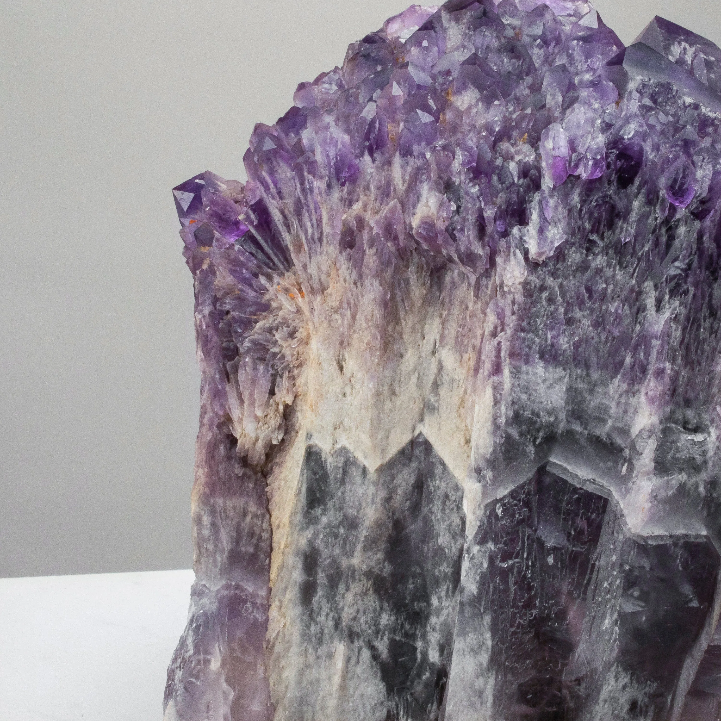 Elestial Amethyst Cluster Point from Brazil - 75lbs / 14