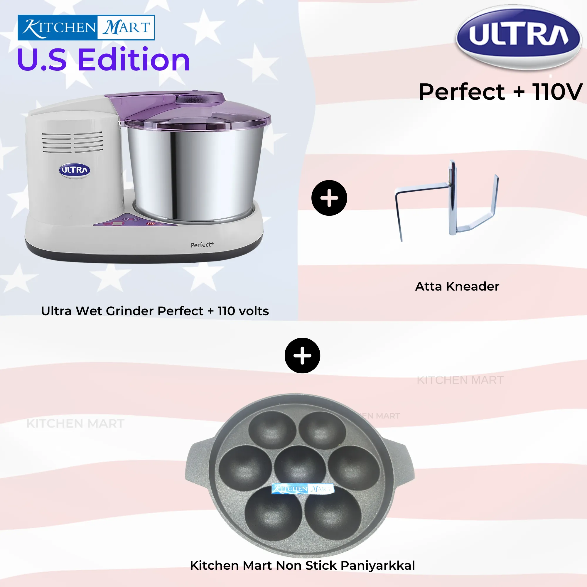 ELGI ULTRA PERFECT Plus with Timer WET GRINDER, 2 LITRES, 110 VOLTS FOR USE IN USA & CANADA ONLY