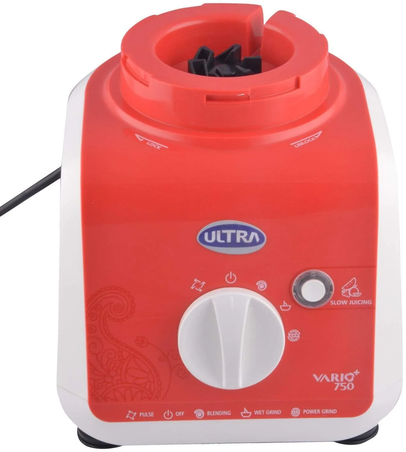 Elgi Ultra Vario   750-Watt Mixer Grinder (Bright Red)