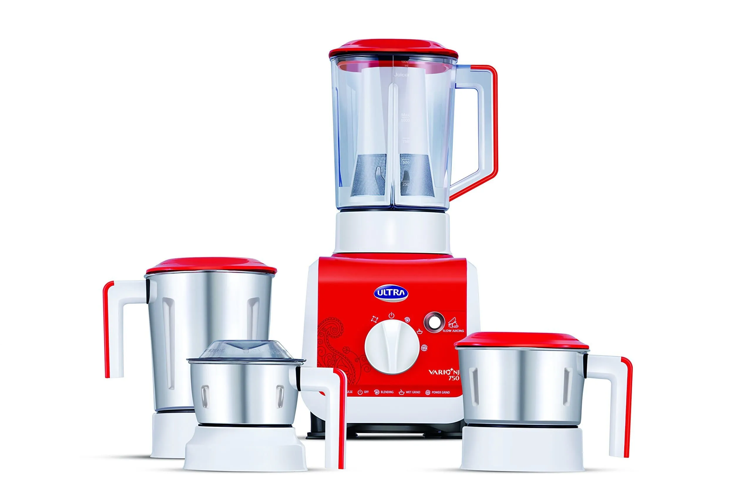 Elgi Ultra Vario   750-Watt Mixer Grinder (Bright Red)