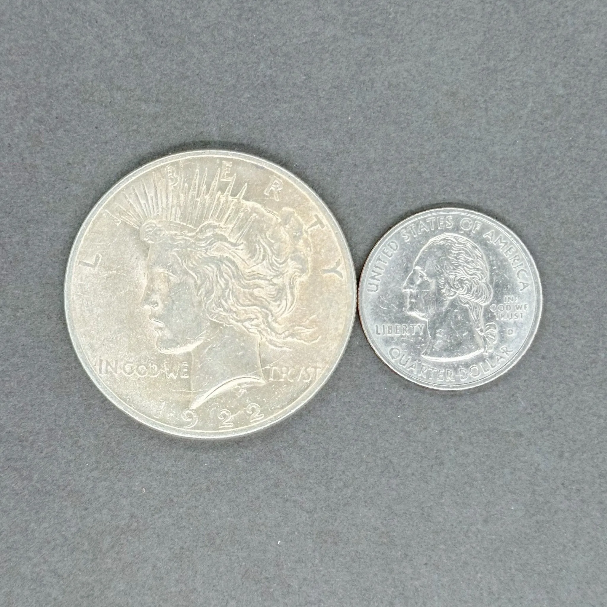 Estate 0.900 Fine Silver 1922 $1 Lady Liberty Peace Dollar Coin a