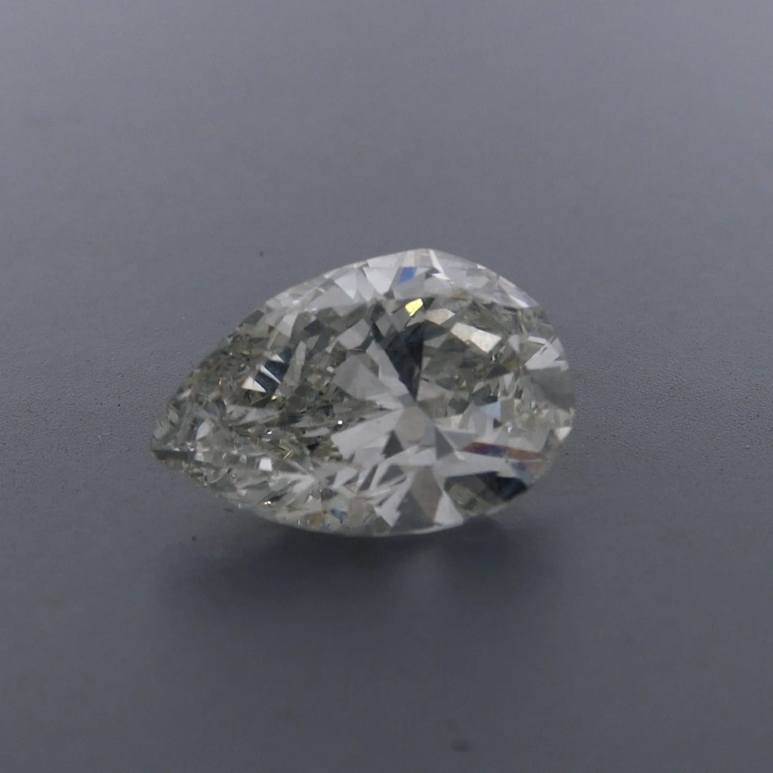 Estate Pear 4.83ct KSI2 Diamond