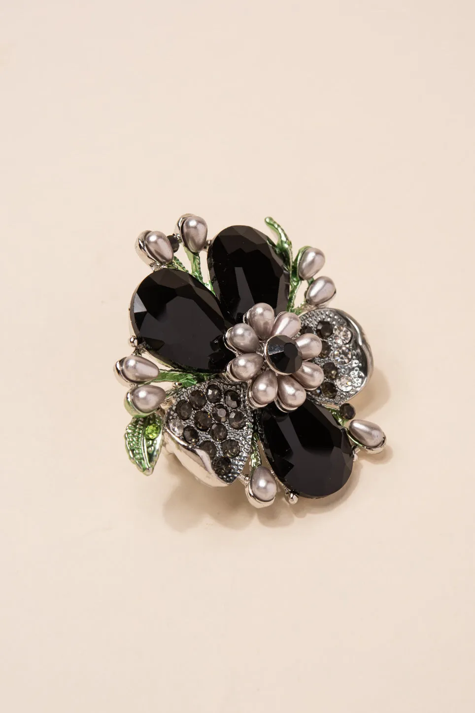 Everleigh Statement Flower Stretch Ring