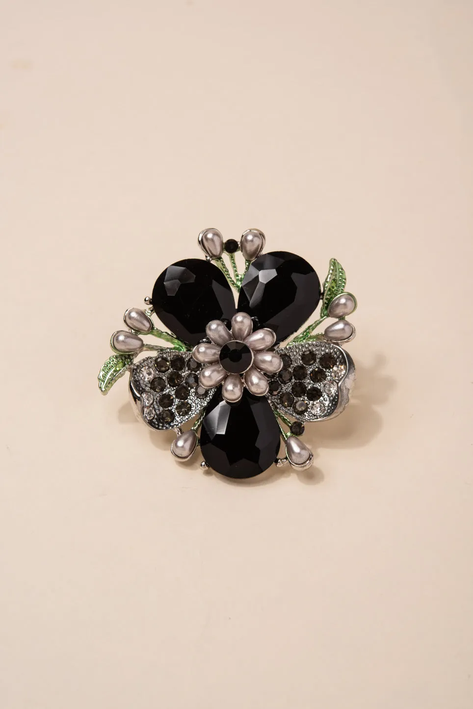 Everleigh Statement Flower Stretch Ring