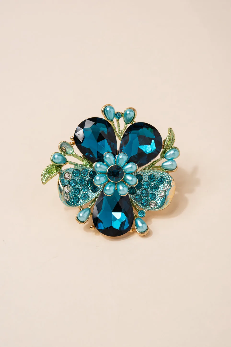 Everleigh Statement Flower Stretch Ring