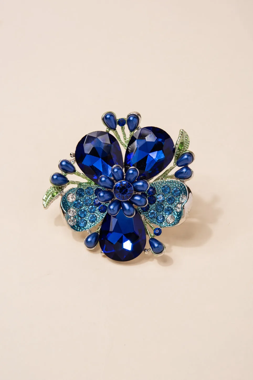 Everleigh Statement Flower Stretch Ring