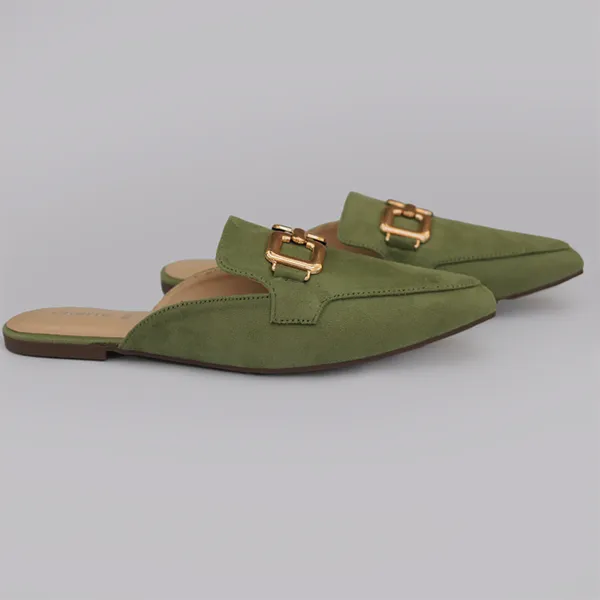 Green Mules for women