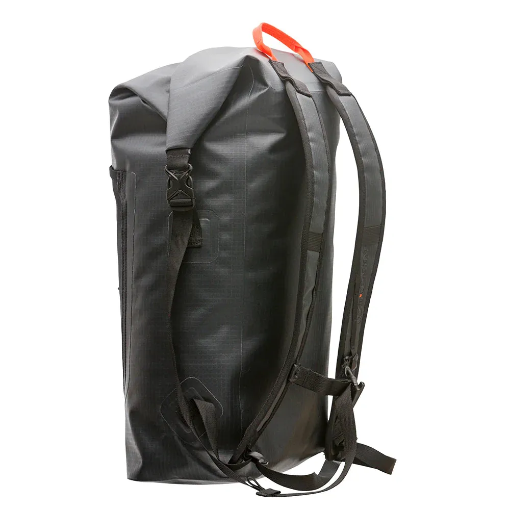 Grundens Bootlegger Roll Top Waterproof Backpack 30L in Black