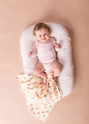 Halo & Horns Baby Swaddle/Wrap Organic Bamboo Muslin - Sunshine