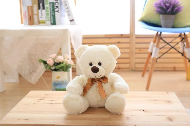 High Quality Toy Cartoon Teddy Bear Plush Toys 25cm Stuffed Plush Animals Bear Doll Birthday Gift For Children