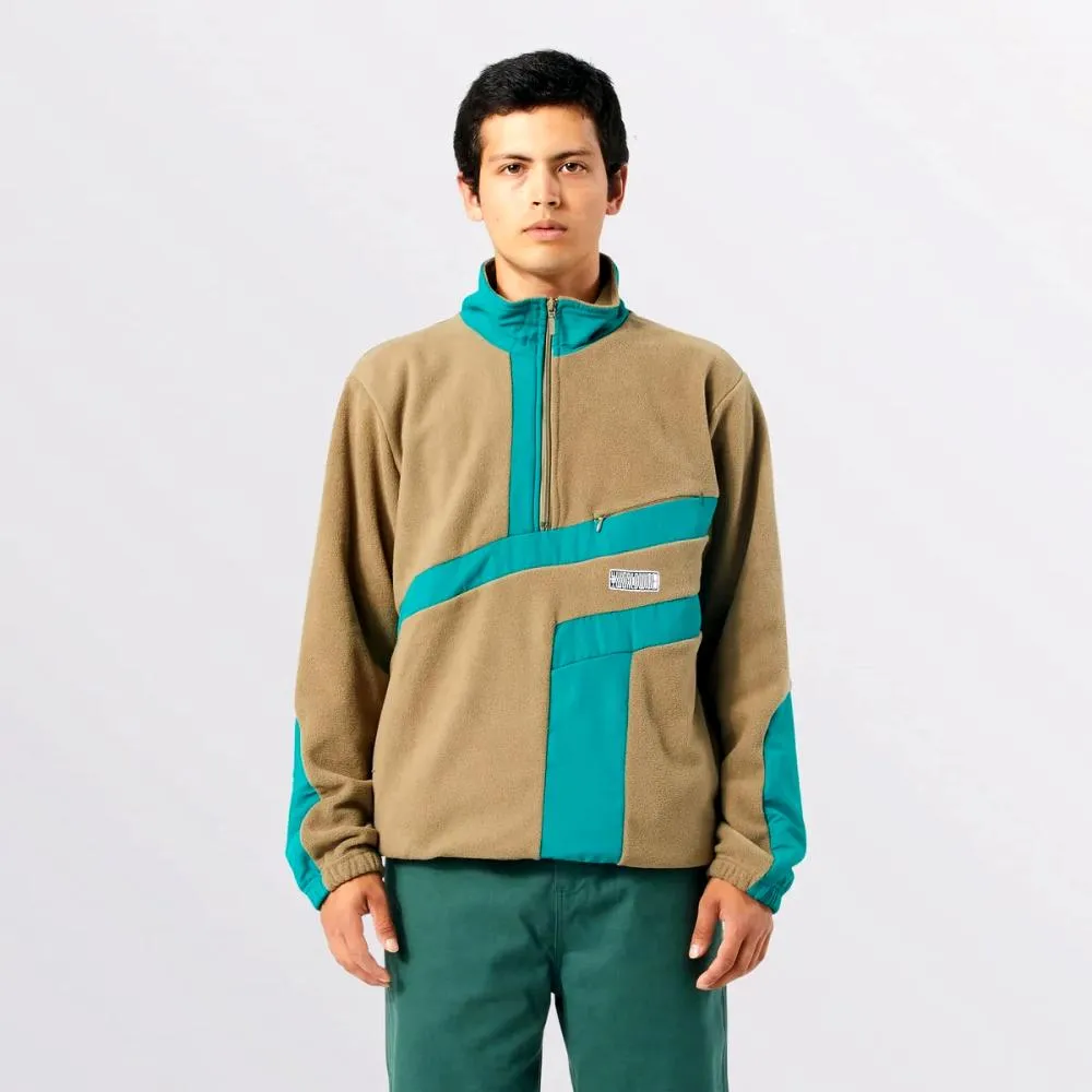 HUF RANGE QUARTER ZIP POLAR FLEECE-OLIVE