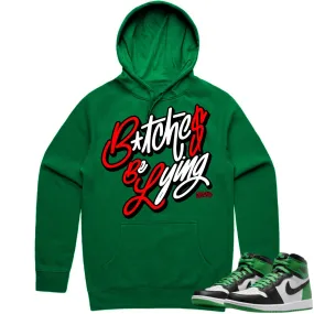 Jordan 1 Lucky Green 1s Hoodie to Match - RED BBL